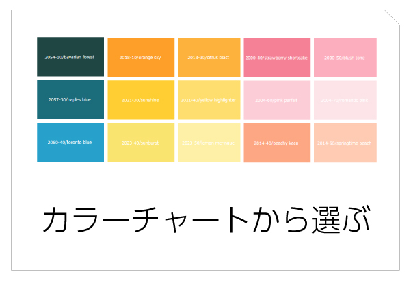 ベンジャミンムーアをカラーチャートから選ぶ